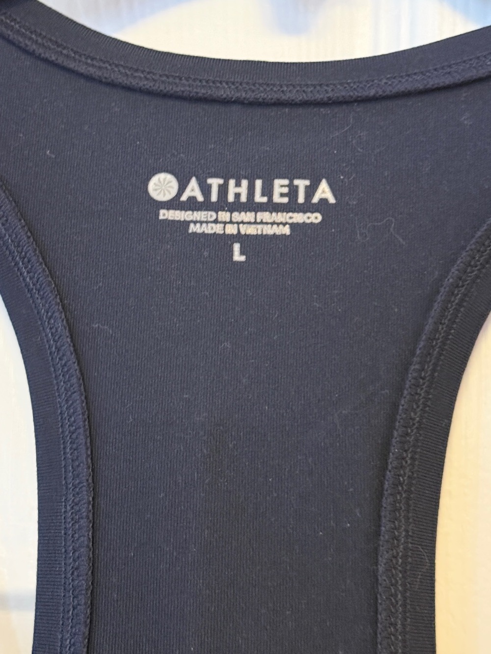 Athleta Navy Racerback Performance Tank - Picture 3 of 7
